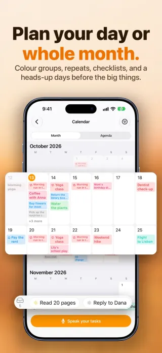 Plan the whole month